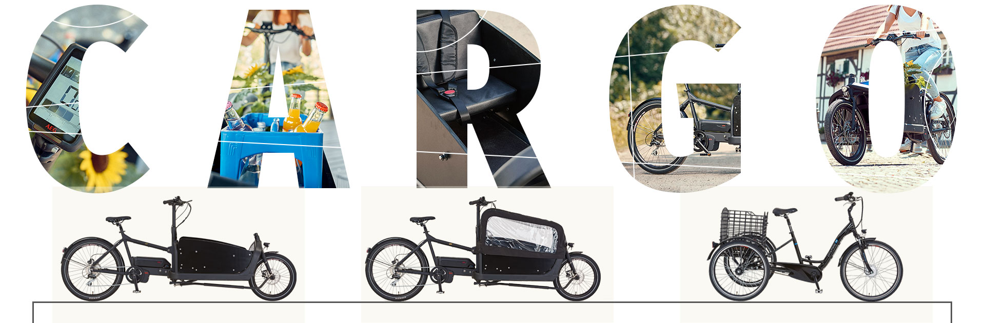 Cargo E-Bike und Lastenrad