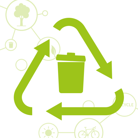 Awareness schaffen und recycelte Materialien verwenden