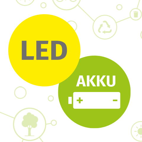 LED statt Glühbirne und Akku statt Batterie